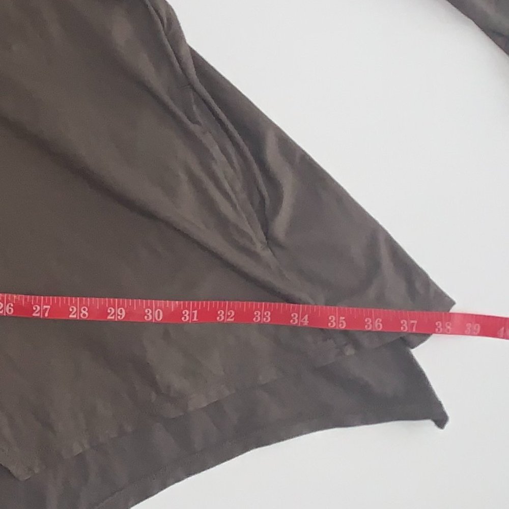 NWOT Logo Lori Goldstein Long Sleeve Dark Camo Green (Almost Brown) Shirt Sz Lg - Picture 13 of 13